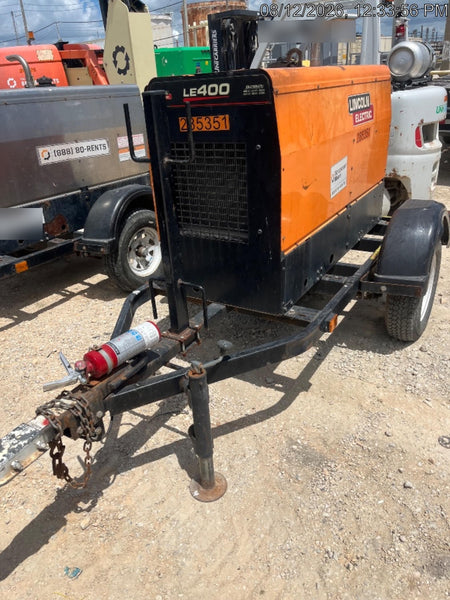 2022 Lincoln Electric LE400 Kubota V1505, Trlr, Cable Rack, Light Kit, ES Decals, T3