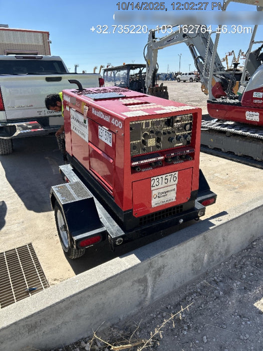 2022 Shindaiwa DGW400MDL Kubota D902 Engine, 23 HP, Dual Op Welder, Wire, Arc, Droop Stick, Tig, and CC Stick Functionality, Simulphase, 3 Phase and 1 Phase Gen Output, Single Axle NB Trlr, Slr Trckl Chrg 12V 12W, Fire Ext