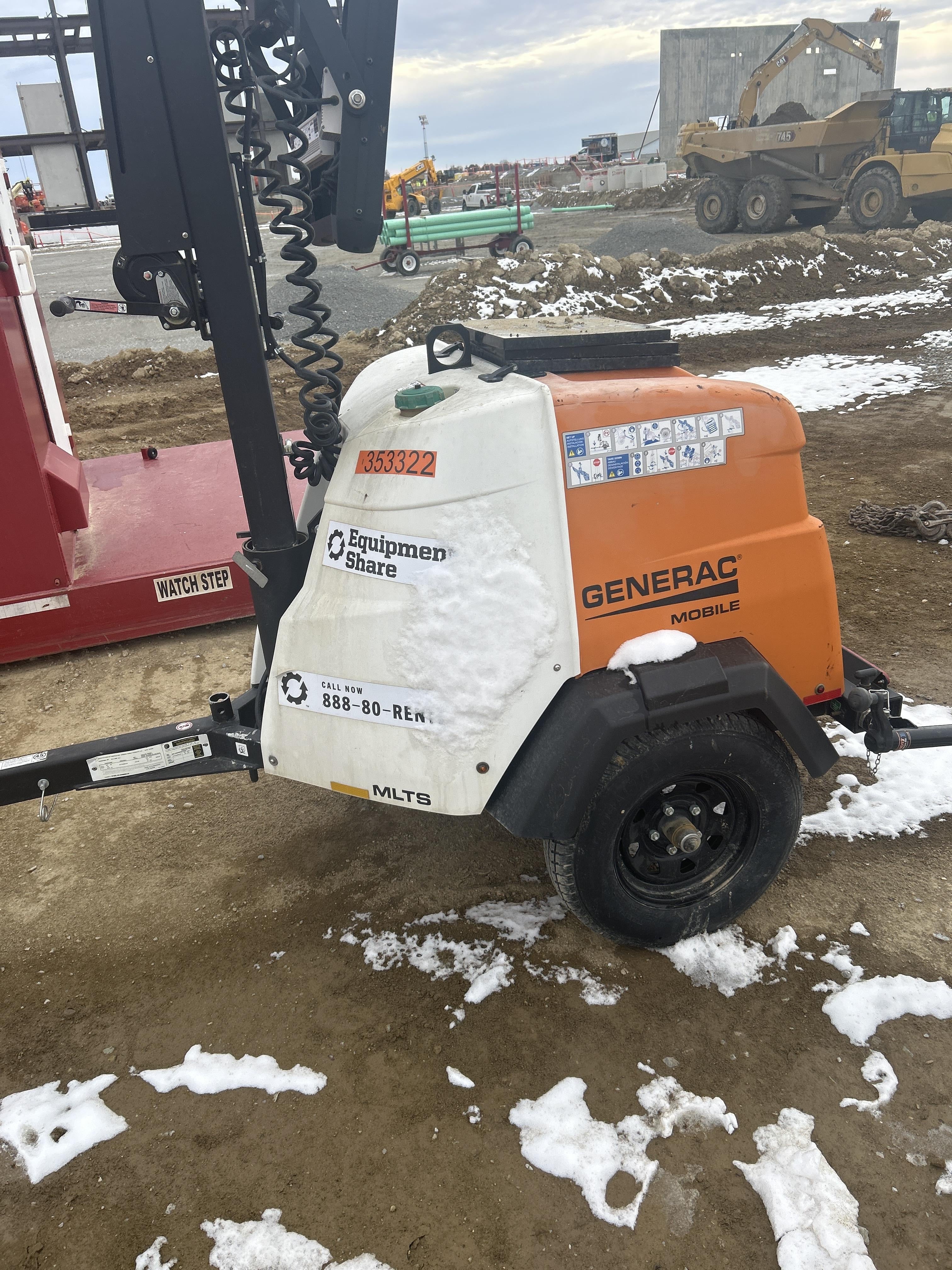 2023 Generac MLT2 Diesel, Flex Switch 120V Input, Powerzone Controller, (4) 320W LED Lights, 4kW Generator, 39.9 Gal Fuel Tank, 2" Ball, T3