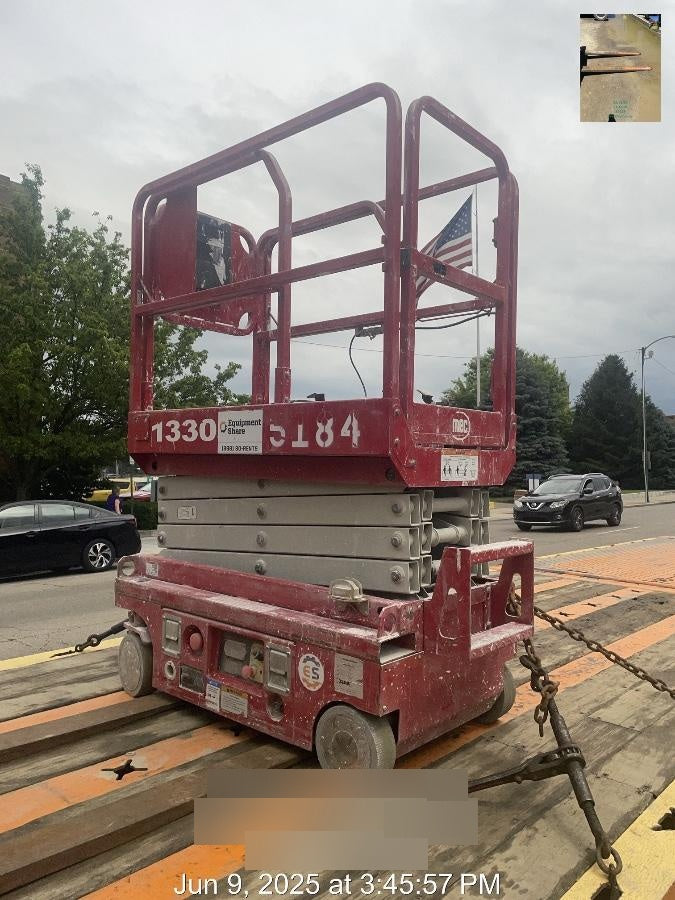 2017 MEC 1330SE 13' Scissor Lift w/2 Year Extended Full Warranty