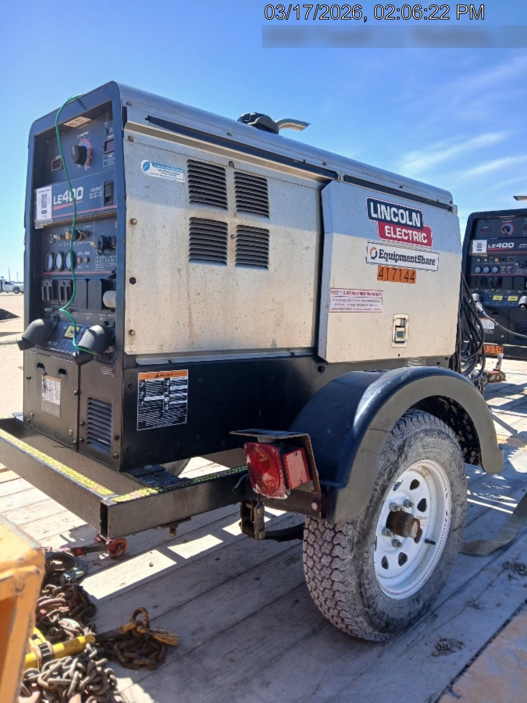 2024 Lincoln Electric LE400 Kubota V1505, Trlr, Cable Rack, Light Kit, ES Decals, T3