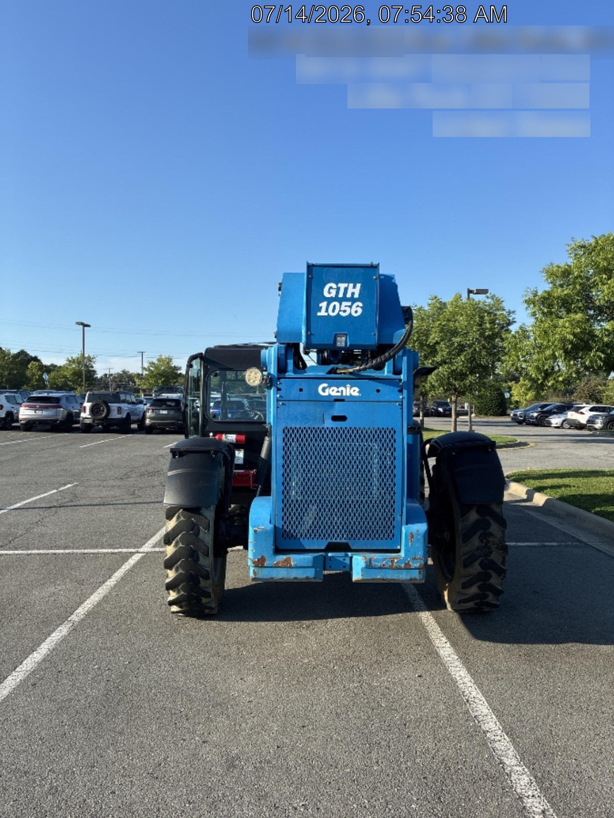 2019 Genie GTH-1056 Cab/Heat/AC, FF Tires, LED Work Lights, Beacon 60" QA Carriage, 60" Forks