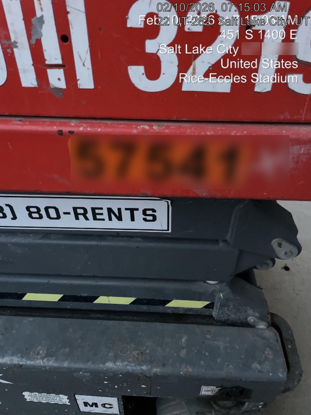2016 Skyjack SJIII-3219 Standard Rental Specs