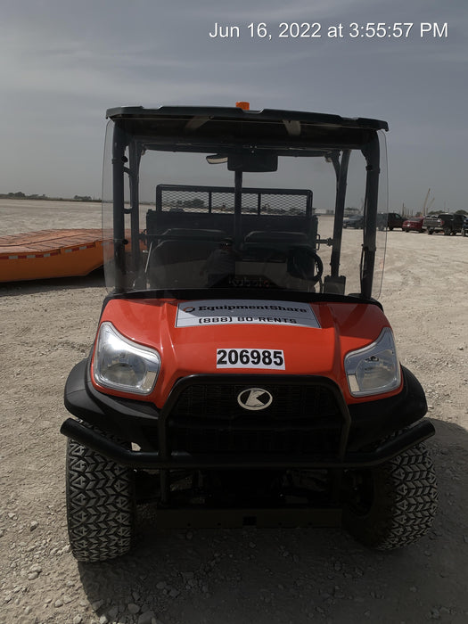 2022 Kubota RTV-X1140W-H Plastic Canopy, Windshield Acrylic Clear, LED Strobe Light, Wire Harness Kit, Back up Alarm