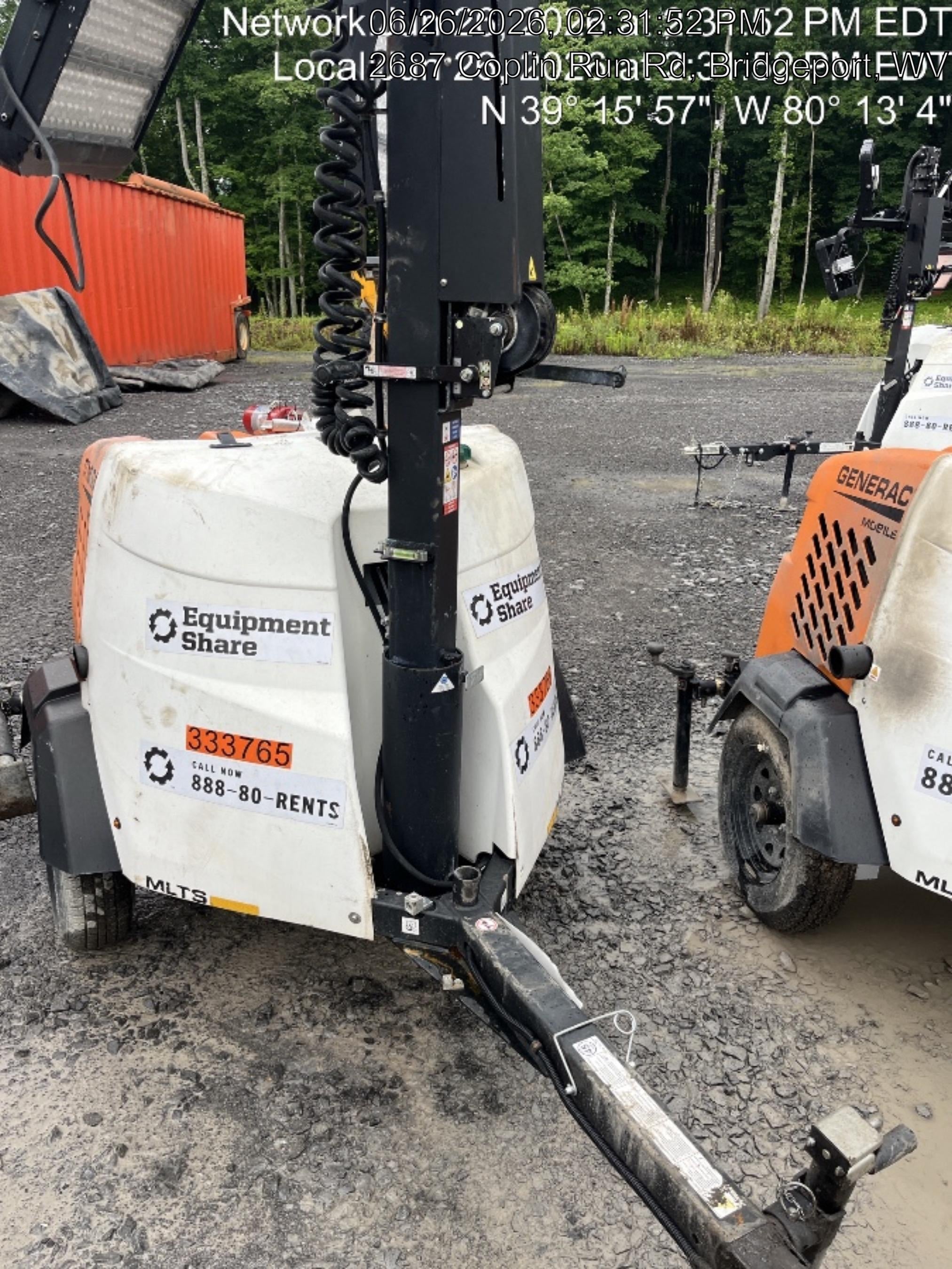 2023 Generac MLT2 Diesel, Flex Switch 120V Input, Powerzone Controller, (4) 320W LED Lights, 4kW Generator, 39.9 Gal Fuel Tank, 2" Ball, T3