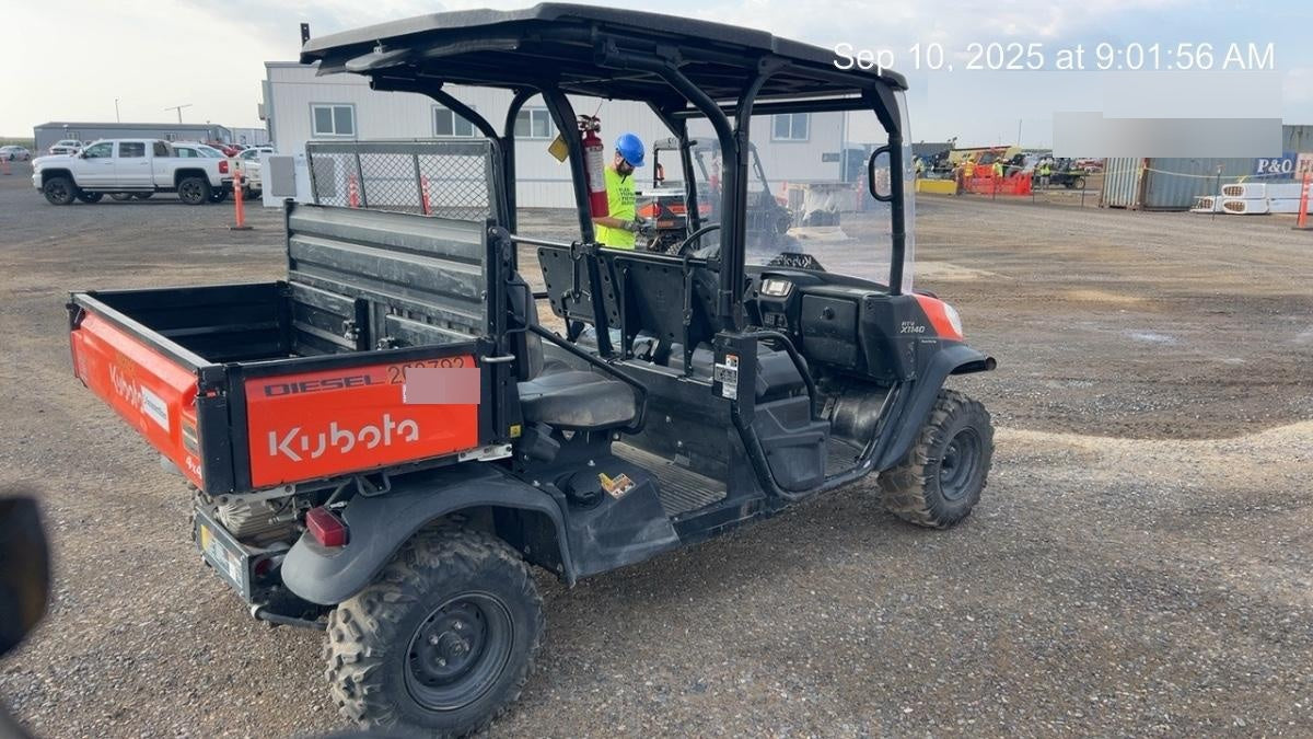 2022 Kubota RTV-X1140W-H Plastic Canopy, Windshield Acrylic Clear, LED Strobe Light, Wire Harness Kit, Back up Alarm