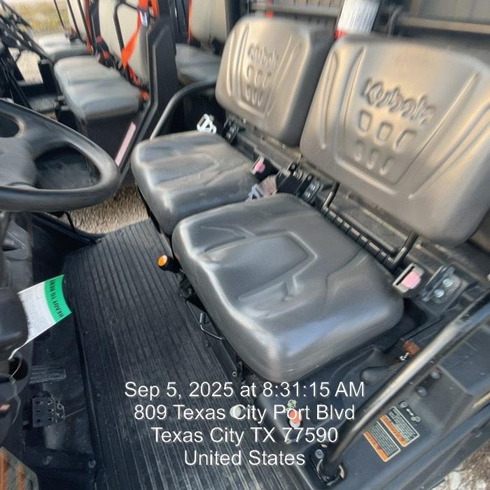 2022 Kubota RTV-X1140W-H Plastic Canopy, Windshield Acrylic Clear, LED Strobe Light, Wire Harness Kit, Back up Alarm