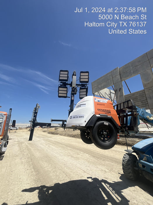 2024 Generac MLT2 Diesel, Flex Switch 120V Input, Powerzone Controller, 
(4) 320W LED Lights, 4kW Generator, 39.9 Gal Fuel Tank, 2" Ball, T3