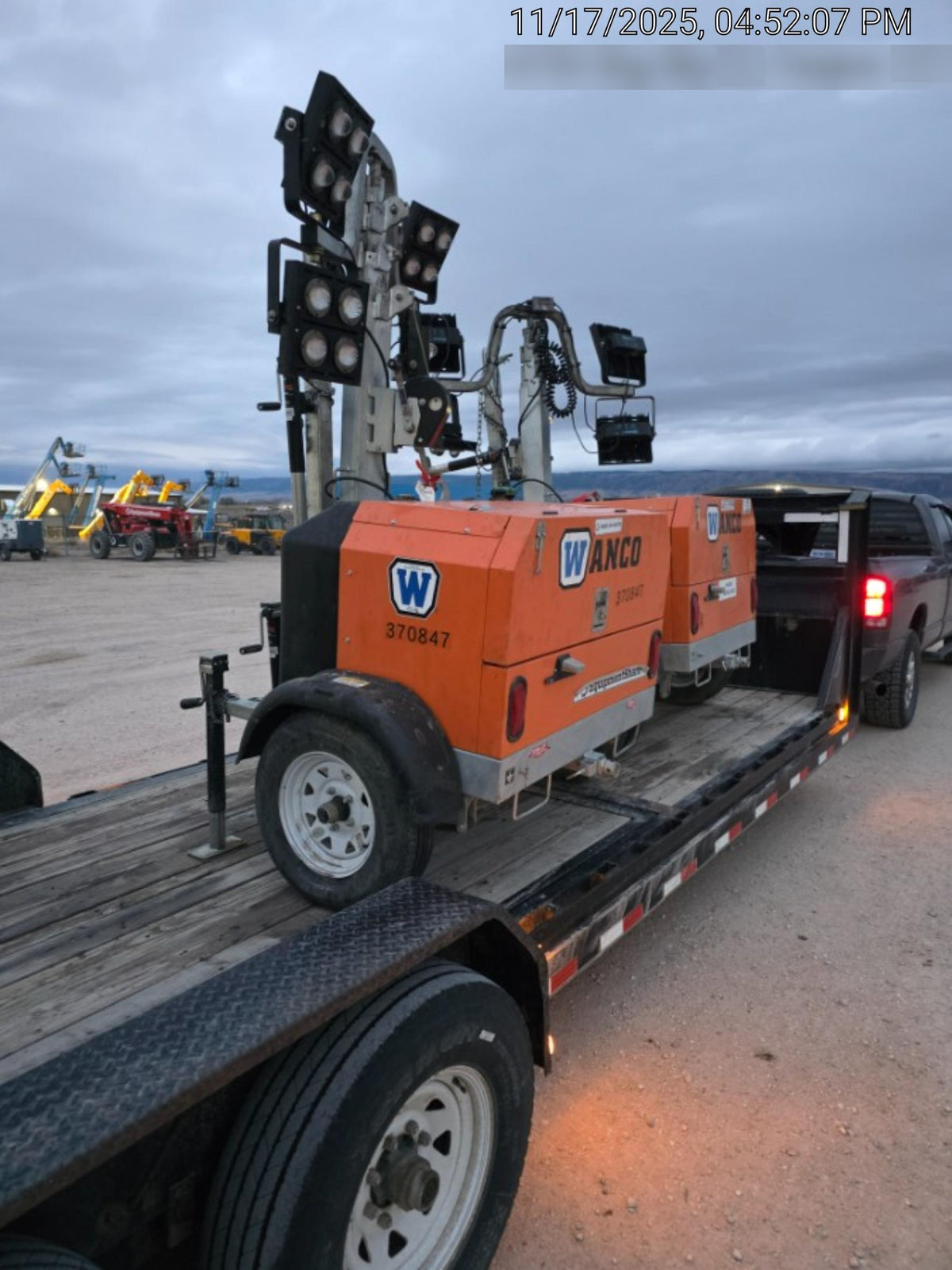 2023 Wanco WLTT-4MM4K Diesel, Deep Sea Controller, Shore Power Plug, Auto Start, (4) 350W LED Floodlights, 4kW Generator, 60 Gal Fuel Tank, 2" Ball, T3