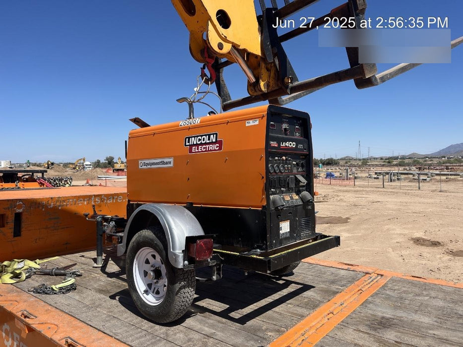 2023 Lincoln Electric LE400 Kubota V1505, Trlr, Cable Rack, Light Kit, ES Decals, T3