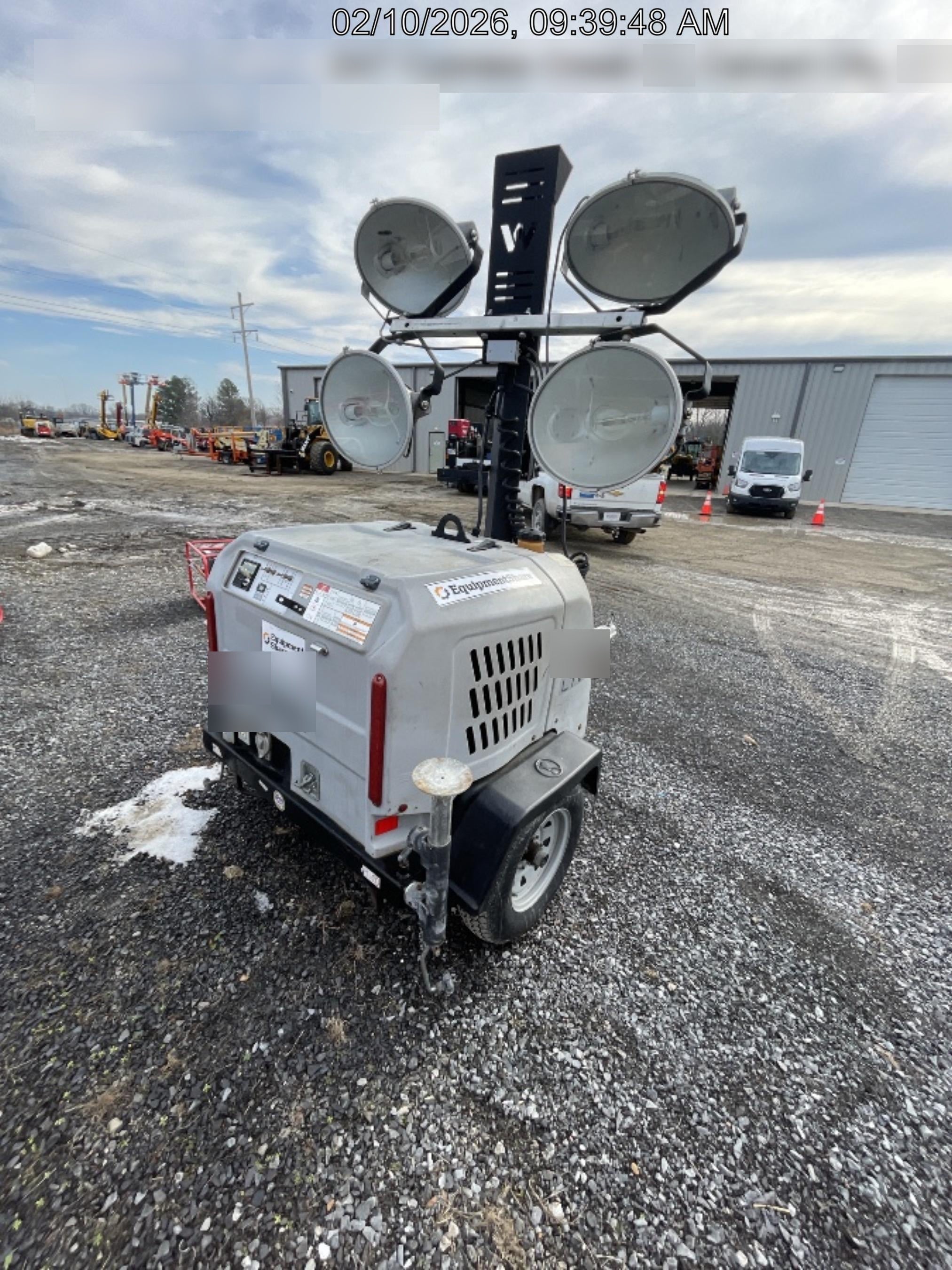 2019 Wacker Neuson LTV6L-MH Mobile Light Tower w/Fuel Level Sensor Installed