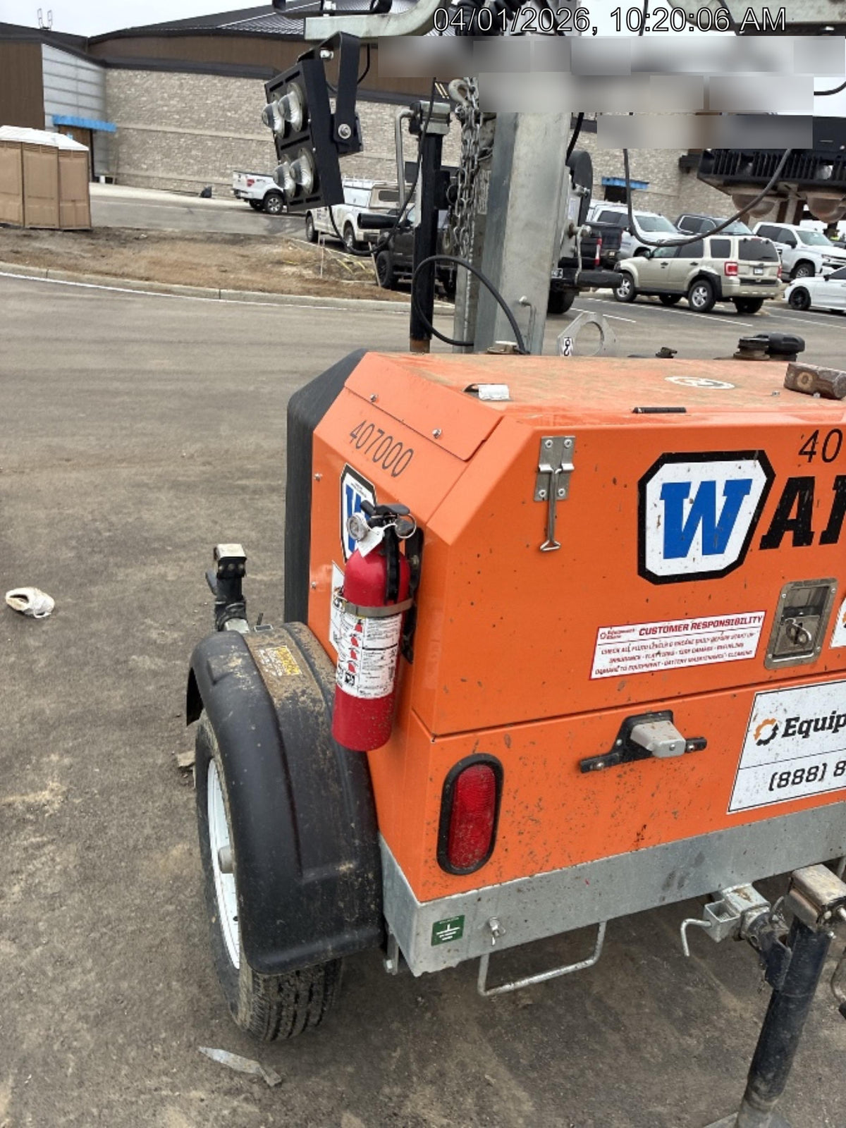 2024 Wanco WLTT-4MM4K Diesel, Deep Sea Controller, Shore Power Plug, Auto Start, (4) 350W LED Floodlights, 4kW Generator, 60 Gal Fuel Tank, 2" Ball, T3