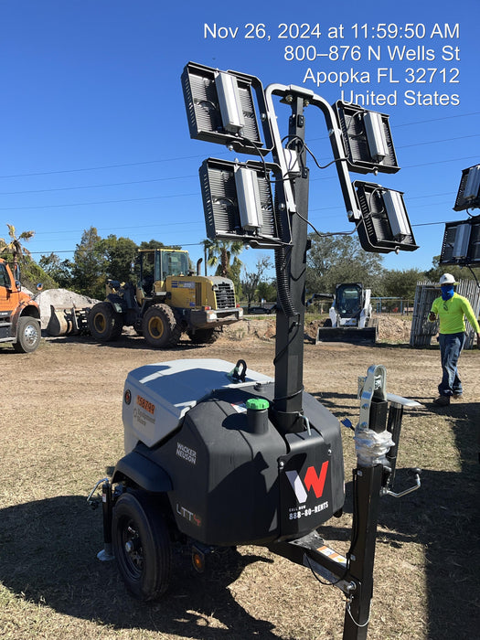 2024 Wacker Neuson LTT4 Diesel, Kohler KDW702, Deep Sea Controller, Auto Start, LED 320W, Bypass Outlet, T3