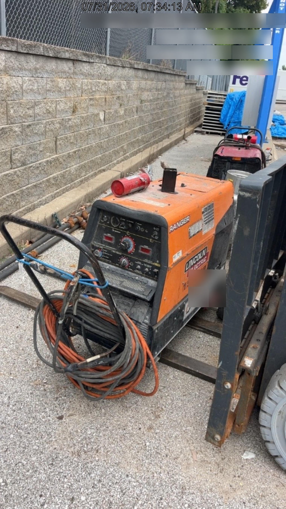 2021 Lincoln Electric Ranger 305 LPG LPG One-Pak (includes undercarriage, tank holder & tank strap) ORANGE