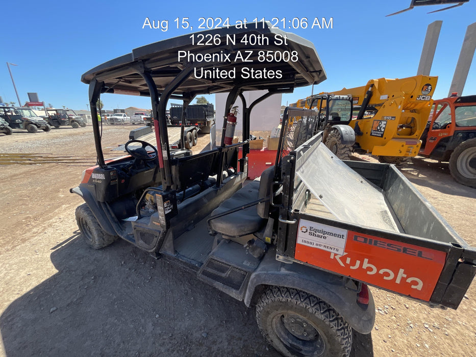 2021 Kubota RTV-X1140W-H Plastic Canopy, Windshield Acrylic Clear, LED Strobe Light, Wire Harness Kit, Back up Alarm