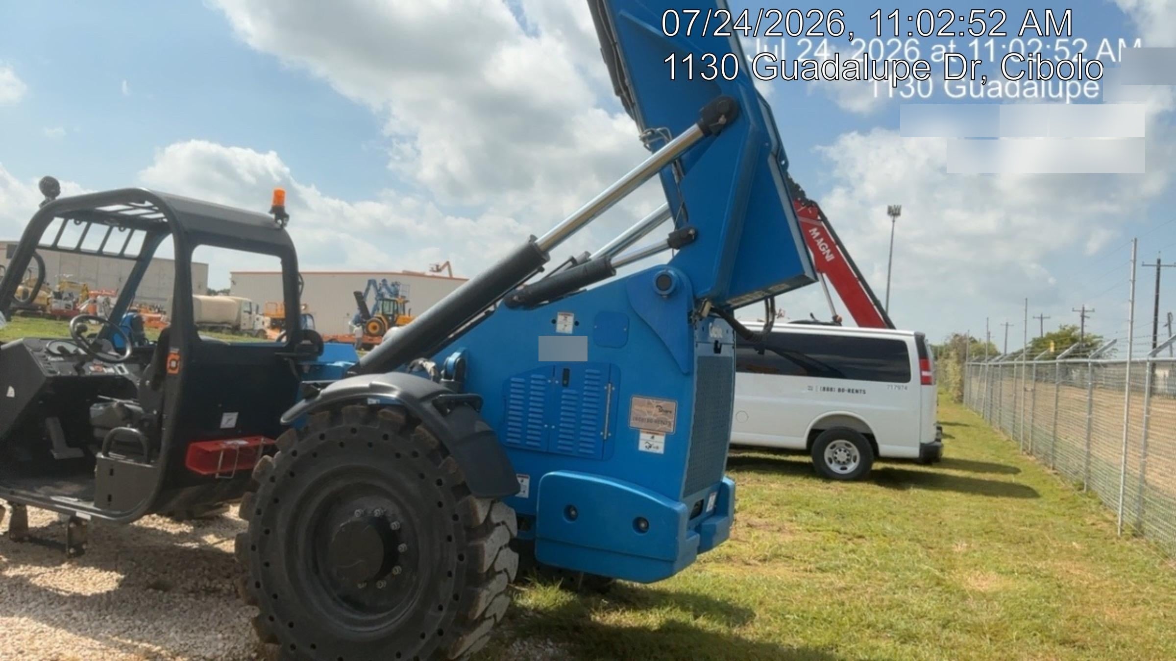 2019 Genie GTH-1056 Canopy, Solid RT Tires, LED Work Lights, Beacon 60" QA Carriage, 60" Forks