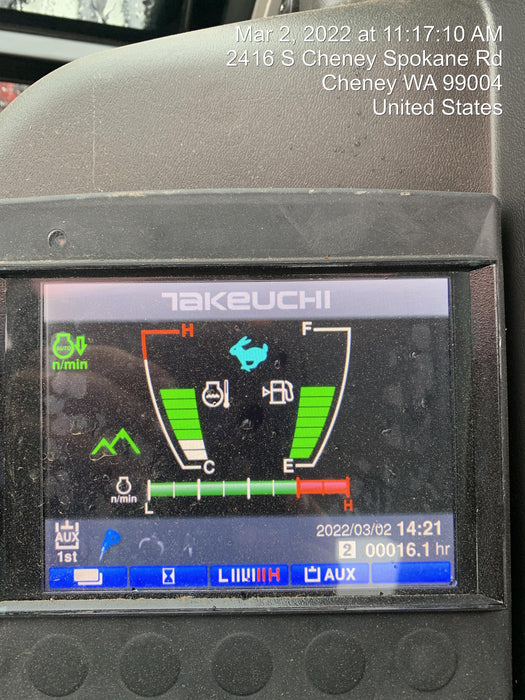 2021 TAKEUCHI TB250-2C