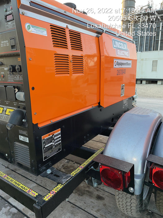 2022 Lincoln Electric LE400 Kubota V1505, Trlr, Cable Rack, Light Kit, ES Decals, T3