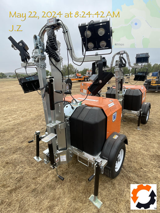 2024 Wanco WLTT-4MM4K Diesel, Deep Sea Controller, Shore Power Plug, Auto Start, (4) 350W LED Floodlights, 4kW Generator, 60 Gal Fuel Tank, 2" Ball, T3