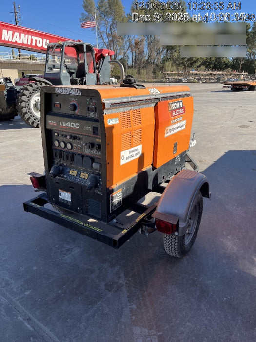 2022 Lincoln Electric LE400 Kubota V1505, Trlr, Cable Rack, Light Kit, ES Decals, T3