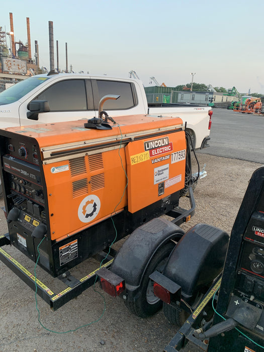 2021 Lincoln Electric Vantage 322 Vantage 322 Ready Pak 3 w/ Decals, ORANGE (includes trailer, cable rack, fender light kit) NO Telematics
