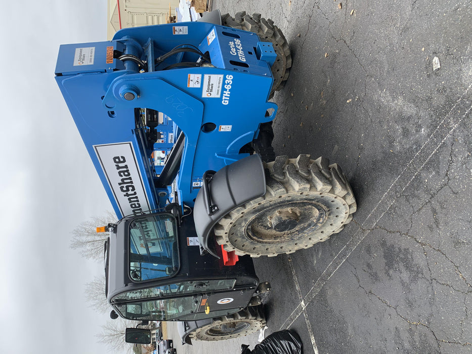 2020 Genie GTH-636 Cab/Heat/Air, Solid Tires, Work Lights, Beacon, Aux Hydraulics, Back up Alarm