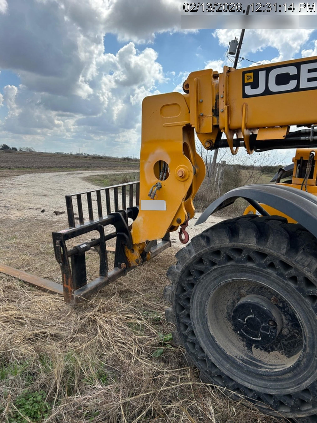 2020 JCB 509-42 Cab/Heat/Air, Solid Tires, Work Lights, Beacon, Aux Hydraulics, Back up Alarm, Lifting Eye, ES Decals