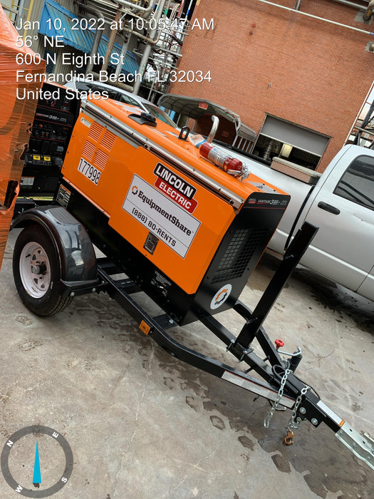 2021 Lincoln Electric Vantage 322 Vantage 322 Ready Pak 3 w/ Decals, ORANGE (includes trailer, cable rack, fender light kit) NO Telematics