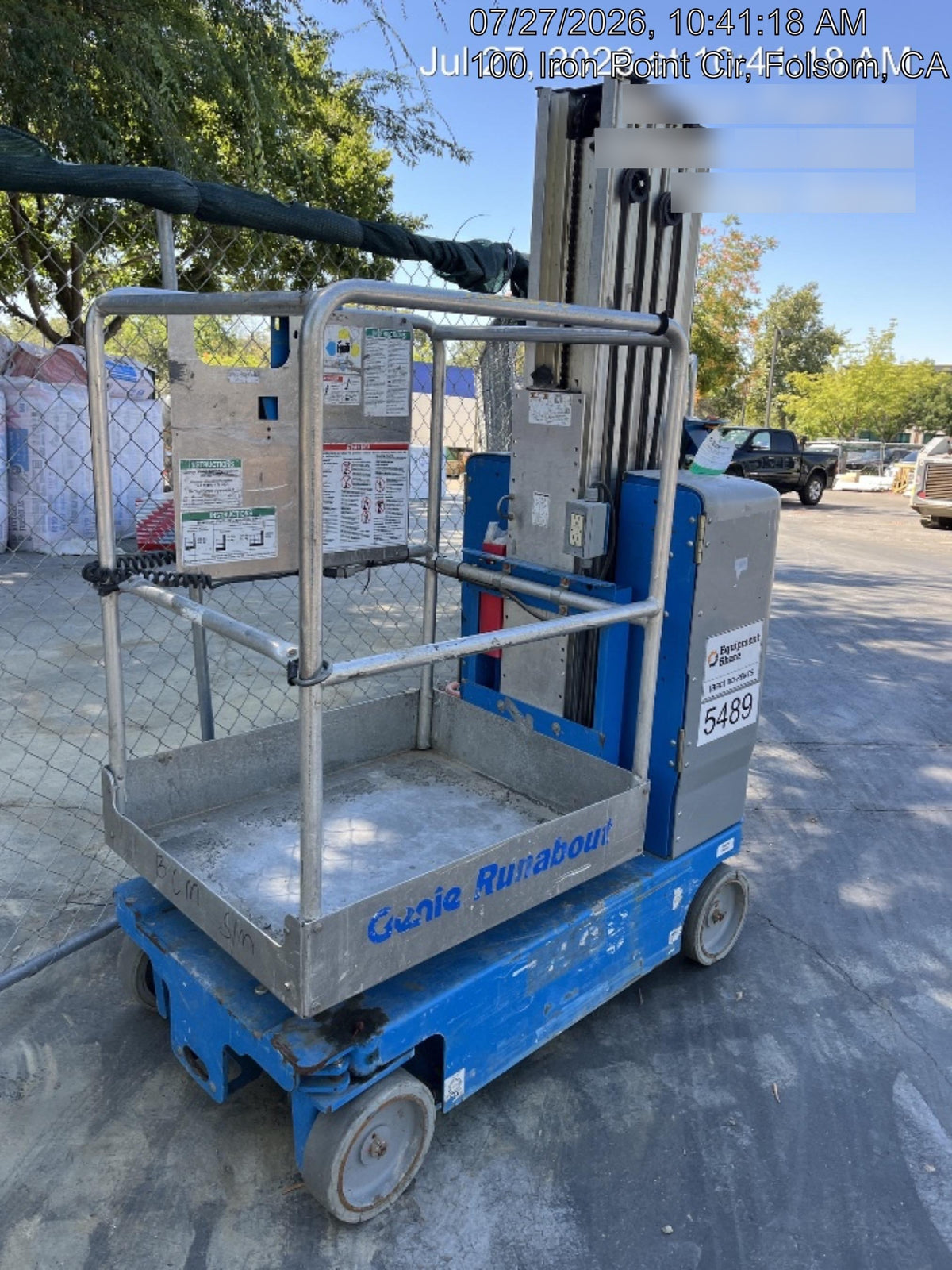 2017 GENIE GR-20