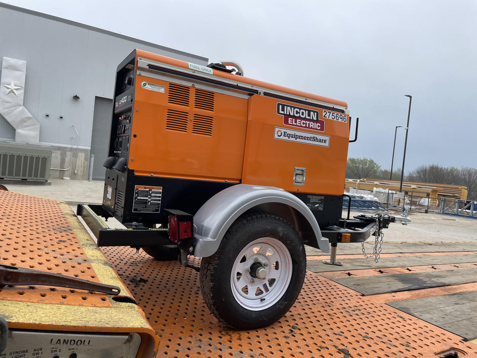 2022 Lincoln Electric LE400 Kubota V1505, Trlr, Cable Rack, Light Kit, ES Decals, T3