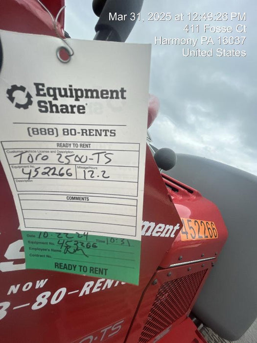 2024 TORO MBTX 2500-TS