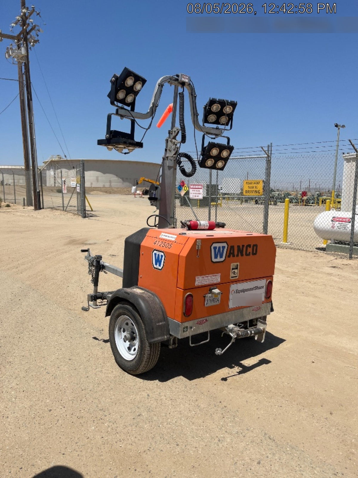 2024 Wanco WLTT-4MM4K Diesel, Deep Sea Controller, Shore Power Plug, Auto Start, (4) 350W LED Floodlights, 4kW Generator, 60 Gal Fuel Tank, 2" Ball, T3