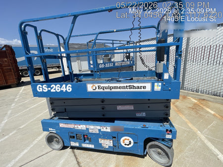 2019 Genie GS-2646 folding rails with full height swing gate
