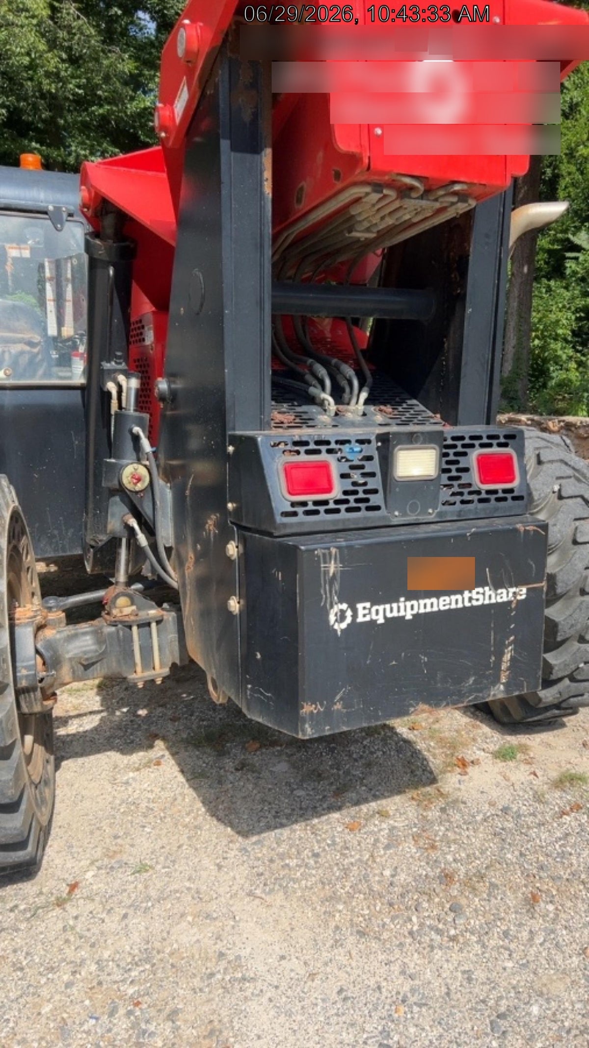 2020 Manitou MTA10055 Canopy, 120 HP, Solid Tires, Work Lights, Lift Hook, Auxiliary Hydraulics w/66" Carriage and 60" Forks