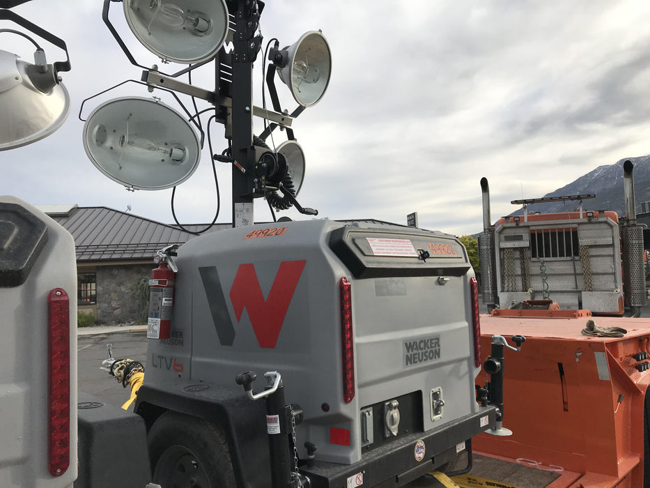 2019 Wacker Neuson LTV6L-MH Mobile Light Tower w/Fuel Level Sensor Installed