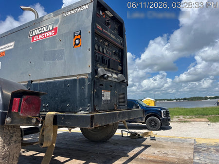 2020 Lincoln Electric Vantage 322 Welder Ready-Pak 3, w/ GPS & Decals (includes trailer, cable rack, fender light kit)