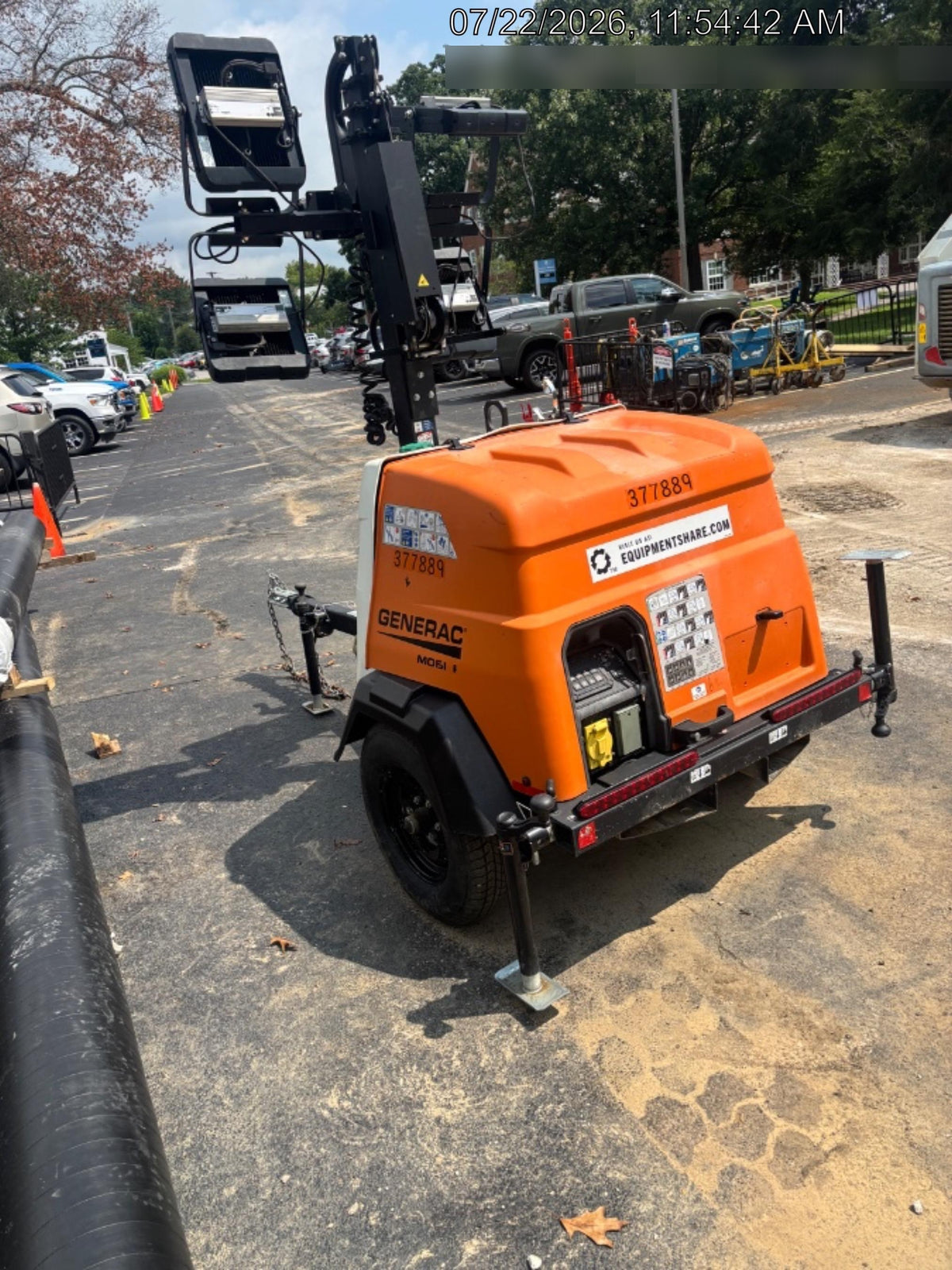 2023 Generac MLT2 Diesel, Flex Switch 120V Input, Powerzone Controller, 
(4) 320W LED Lights, 4kW Generator, 39.9 Gal Fuel Tank, 2" Ball, T3