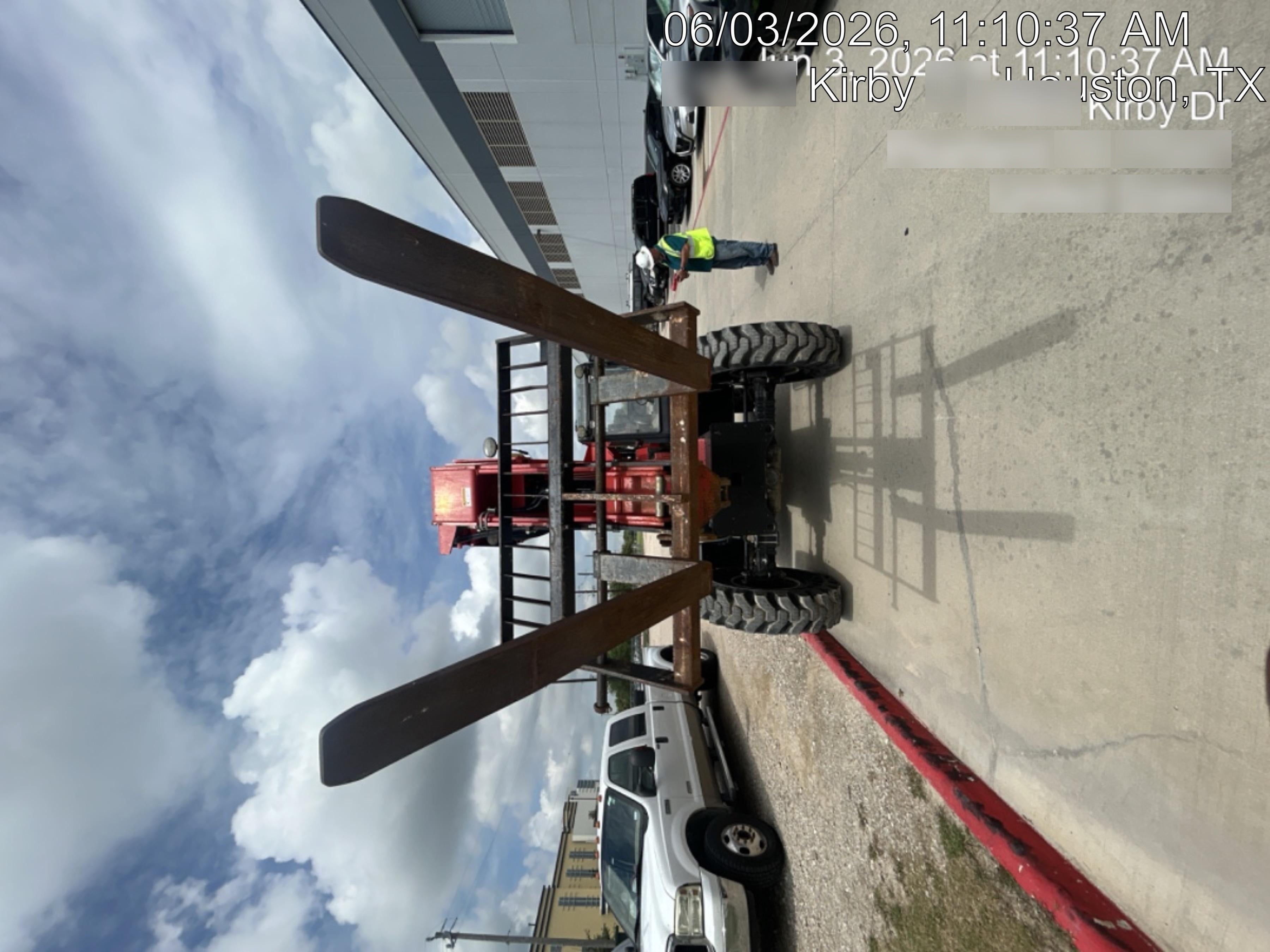 2019 Manitou MTA8044 74hp T4F, Cab/Heat/Air, Cab and Boom LED work lights, Auxiliary Hydraulics, Solid Tires, Amber strobe, Lift Hook 66" Carriage, 60" Forks