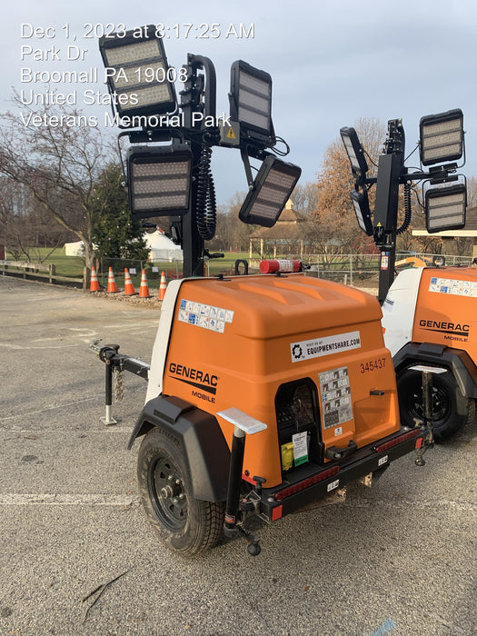 2023 Generac MLT2 Diesel, Flex Switch 120V Input, Powerzone Controller, (4) 320W LED Lights, 4kW Generator, 39.9 Gal Fuel Tank, 2" Ball, T3