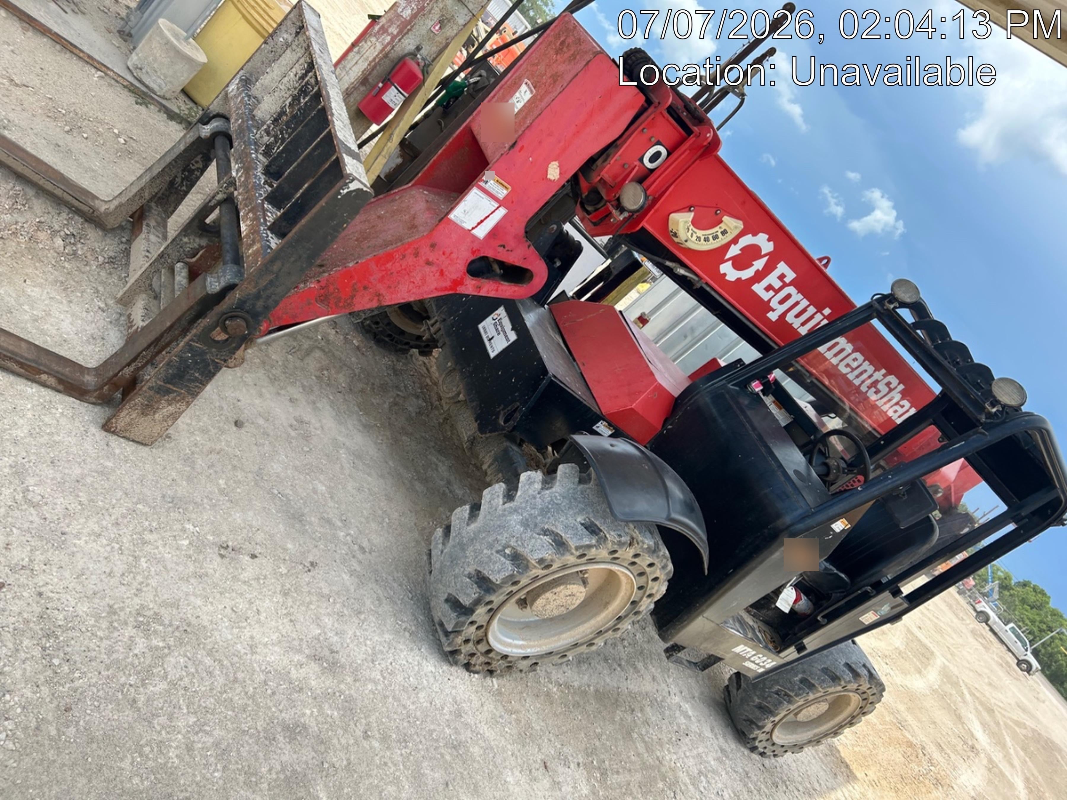 2019 Manitou MTA6034 Canopy, LED Work Lights, Solid Tires, Beacon, Auxiliary Hydraulics 48" Carriage and 48" Forks