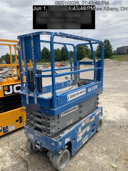 2020 Genie GS-1930 Solid Non Marking Tires, Beacon, Folding rails with half height swing gate