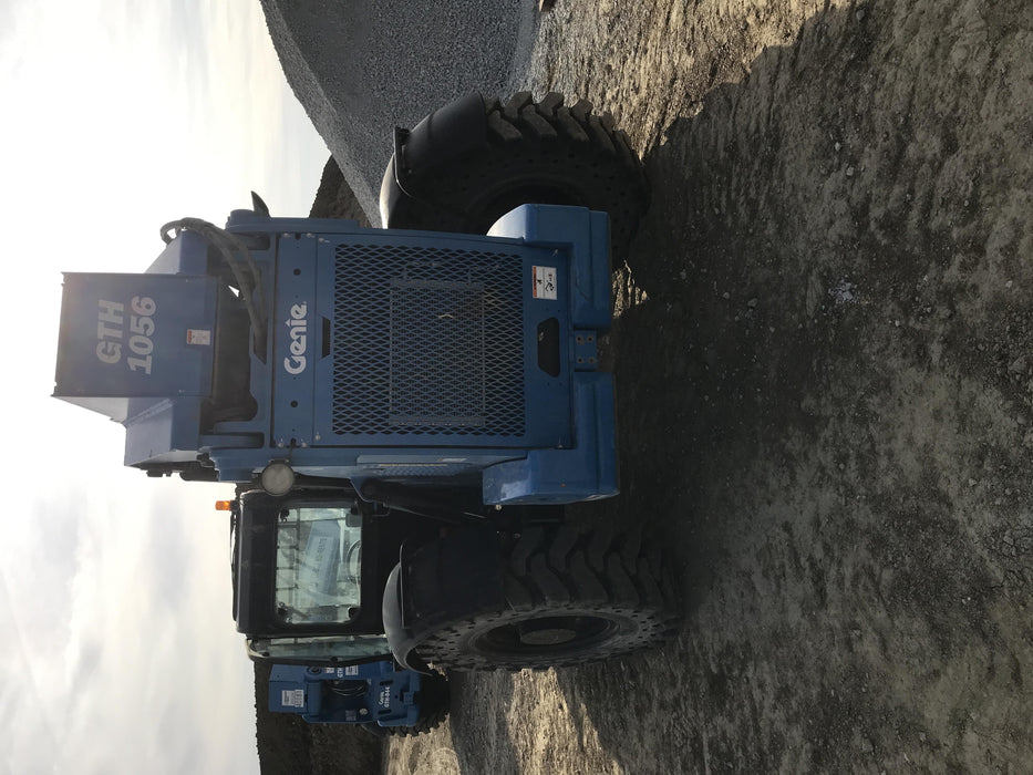 2018 Genie GTH-1056 Genie GTH-1056 w/Enclosed Cab w/HVAC, Work Lights, Solid Tires, Beacon, 60" Carriage and Forks