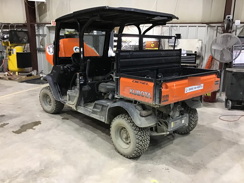 Kubota RTV-X1140W-H 4wd Utility Cart, LED Strobe, Windshield Tempered Glass, Pastic Canopy, Wire Harness Kit, Backup Alarm