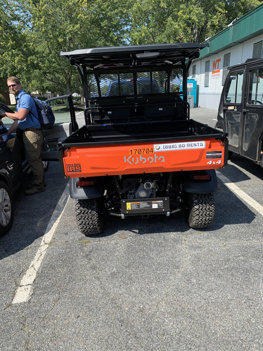 2021 Kubota RTV-X1140W-H Plastic Canopy, Windshield Acrylic Clear, LED Strobe Light, Wire Harness Kit, Back up Alarm