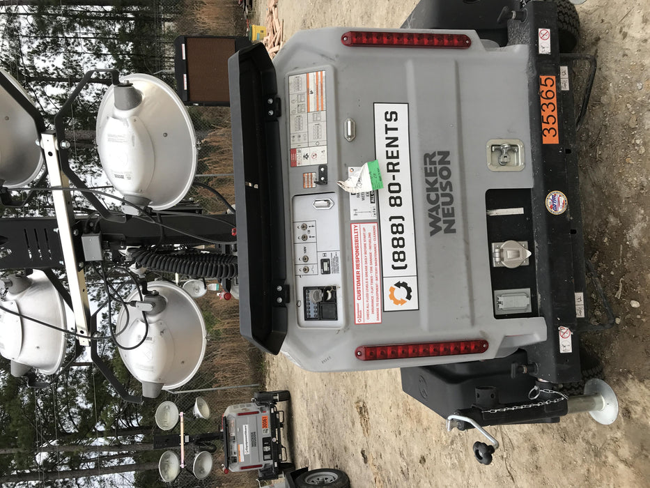 2019 Wacker Neuson LTV6L-MH Wacker Neuson LTV6L Mobile Light Tower w/Fuel Level Sensor Installed