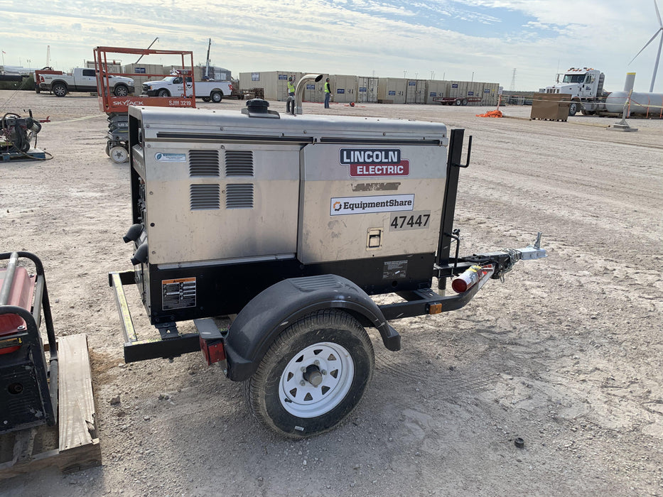 2019 Lincoln Electric Vantage 322 Ready-Pak 3, Two Wheel Trailer, Fender and Light Kit, Cable Rack