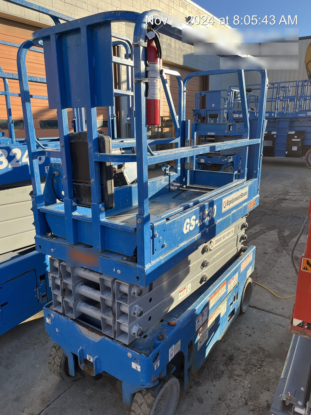 2020 Genie GS-1930 Solid Non Marking Tires, Beacon, Folding rails with half height swing gate