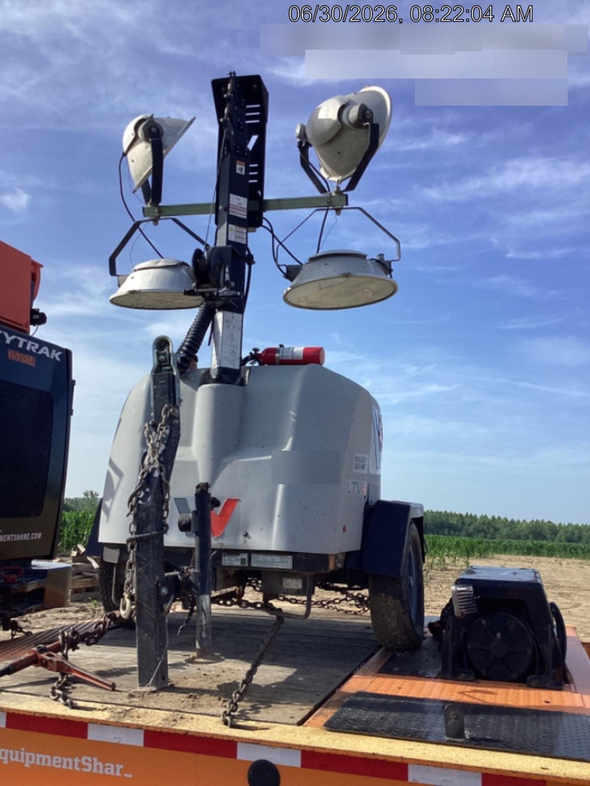 2019 Wacker Neuson LTV6L-MH Wacker Neuson LTV6L Mobile Light Tower w/Fuel Level Sensor Installed
