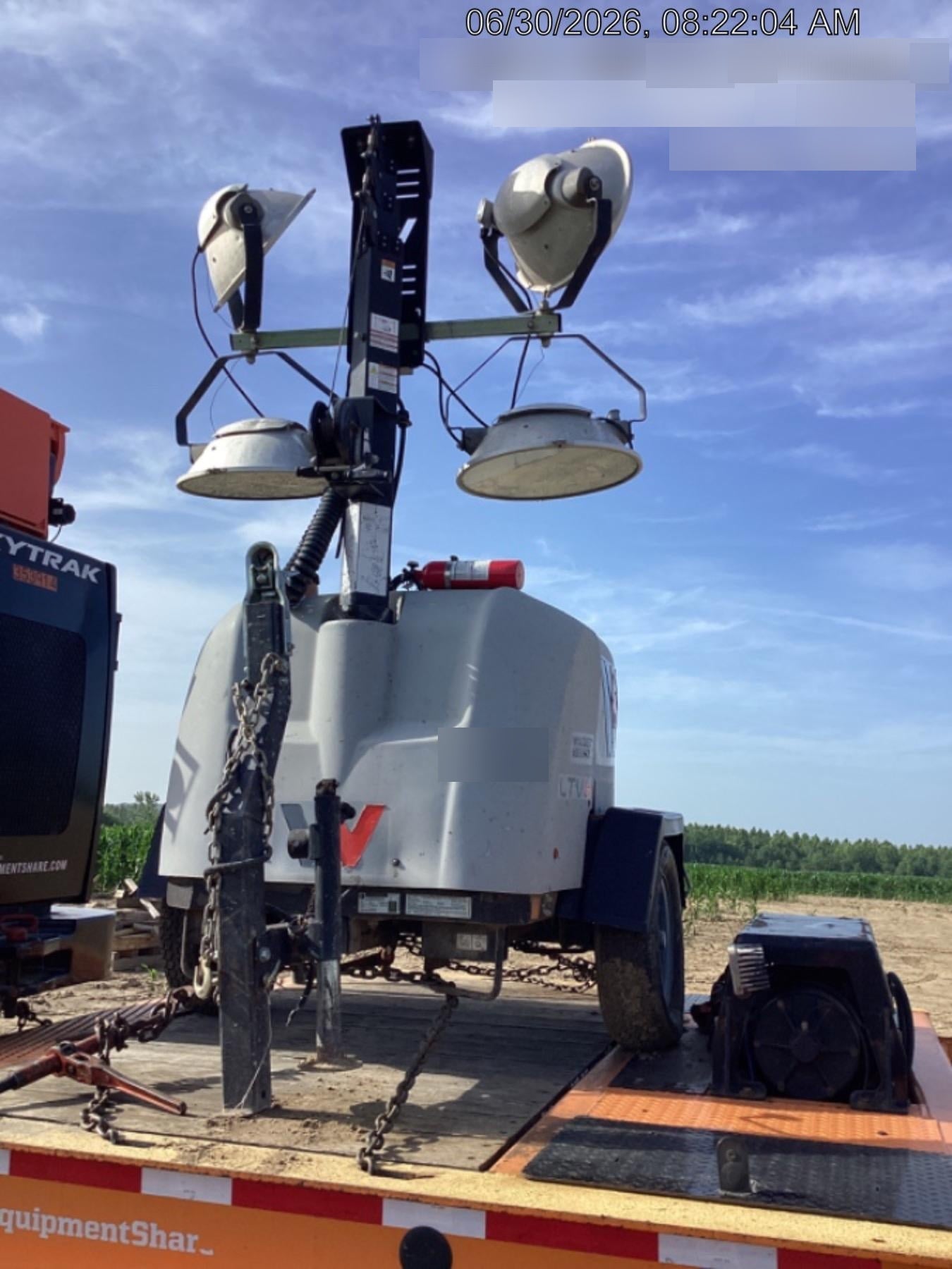 2019 Wacker Neuson LTV6L-MH Wacker Neuson LTV6L Mobile Light Tower w/Fuel Level Sensor Installed