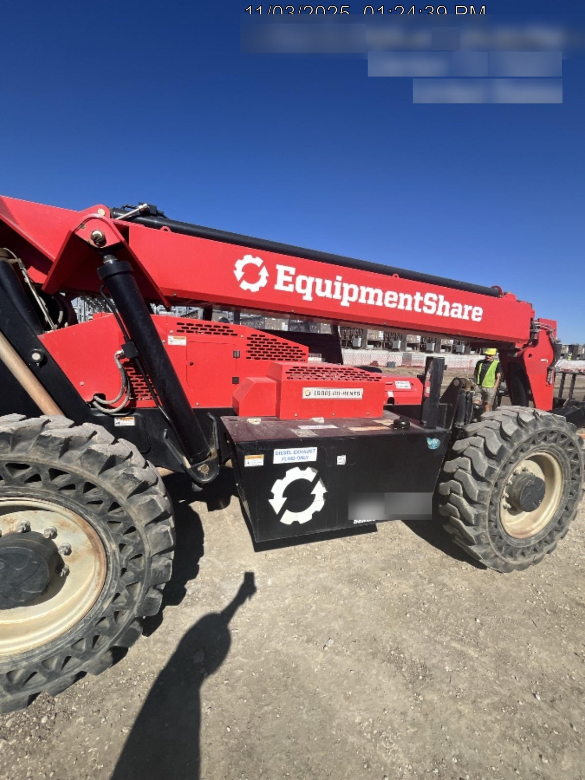 2019 Manitou MTA10055 Canopy, 120 HP, Solid Tires, Work Lights, Lift Hook, Auxiliary Hydraulics 66" Carriage and 60" Forks